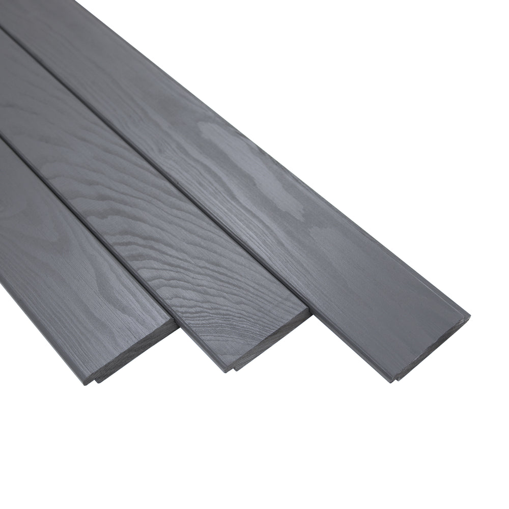 Lamel voor het "FLEX-WOOD®" systeem - gelakt in grafietkleur, grenen klasse AB