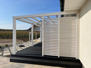 FLEX-WOOD Terrassejalousi - 120 cm - Sæt