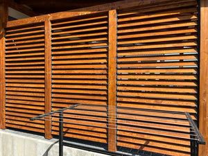 FLEX-WOOD Terrassejalousi - 120 cm - Sæt