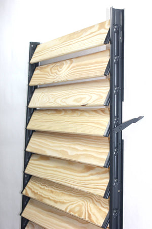 FLEX-WOOD Terrassejalousi - 120 cm - Sæt