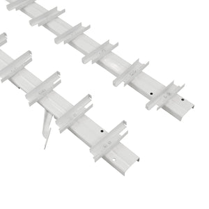 Mechanisme van de terrasjaloezie van verzinkt staal - witte kleur - RAL 9003 - halfmat