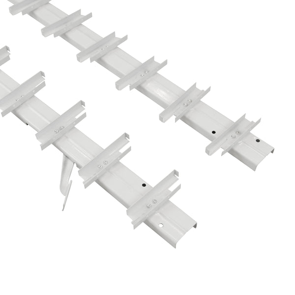 Mechanisme van de terrasjaloezie van verzinkt staal - witte kleur - RAL 9003 - halfmat
