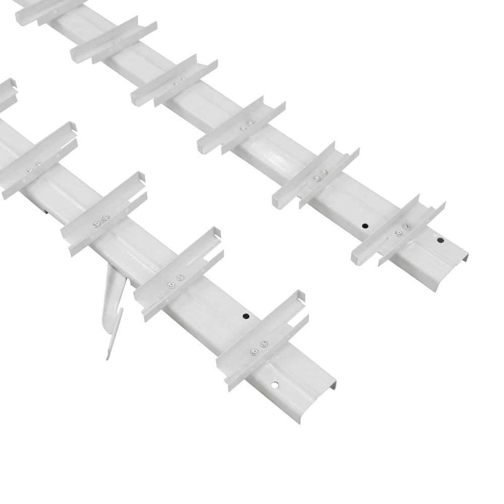 Mechanisme van de terrasjaloezie van aluminium - witte kleur - RAL 9003 - halfmat