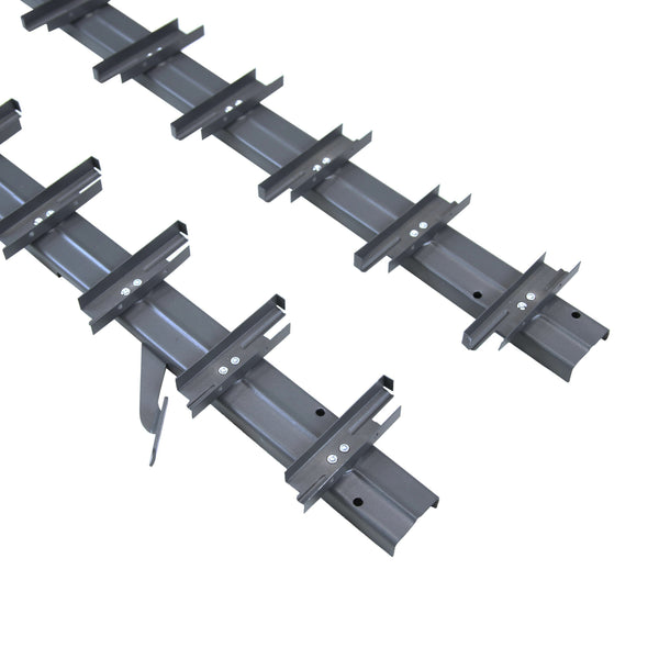 Mechanisme van de terrasjaloezie van aluminium - Kleur Grafiet - RAL 7016 - halfmat