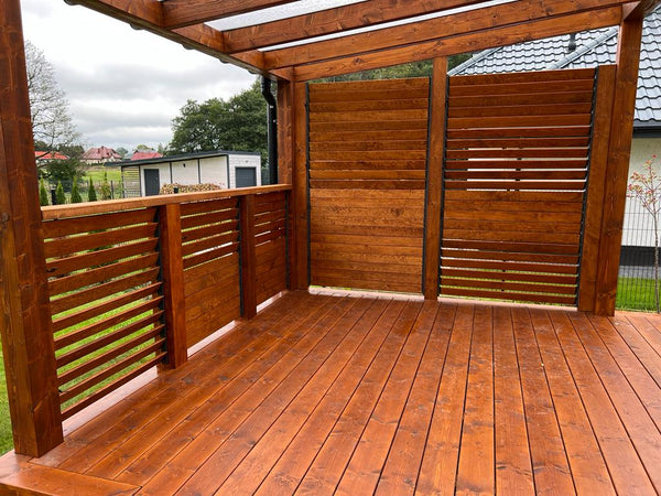 FLEX-WOOD Terrassejalousi - 120 cm - Sæt