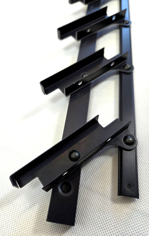 Flex-Wood® VERT – Aluminium-Mechanismus für Terrassenjalousien – Schwarz