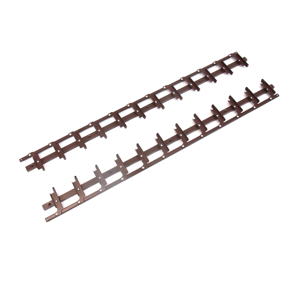 Flex-Wood® VERT – Aluminium-Mechanismus für Terrassenjalousien – Braun