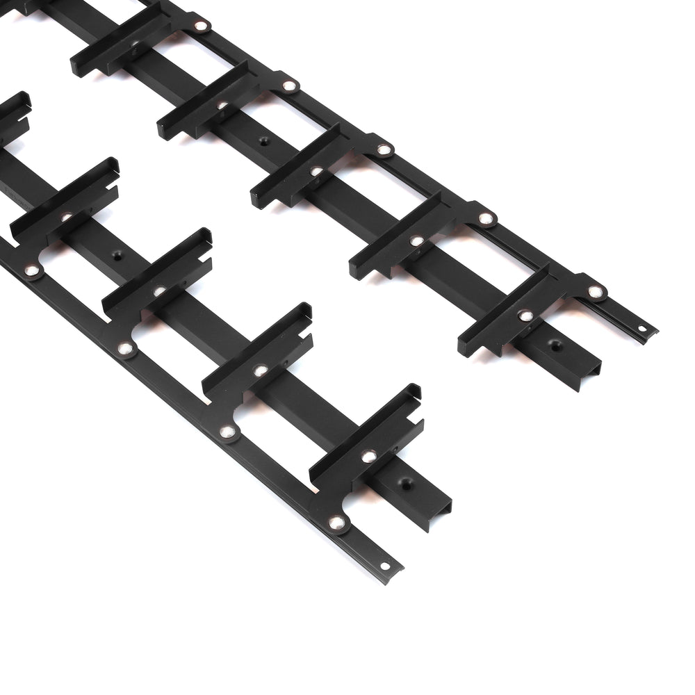 Flex-Wood® VERT – Aluminium-Mechanismus für Terrassenjalousien – Schwarz