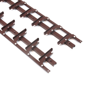 Flex-Wood® VERT – Aluminium-Mechanismus für Terrassenjalousien – Braun