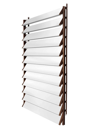 Stores de terrasse FLEX-WOOD® - mécanisme et lames en aluminium