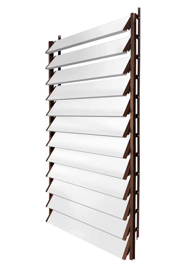 Stores de terrasse FLEX-WOOD® - mécanisme et lames en aluminium