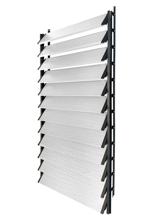 FLEX-WOOD® Terrasjaloezie - Stalen mechanisme & houten lamellen 120 cm set