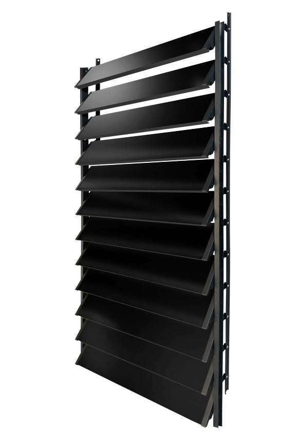 FLEX-WOOD® Terrasjaloezie - Stalen mechanisme & houten lamellen 120 cm set