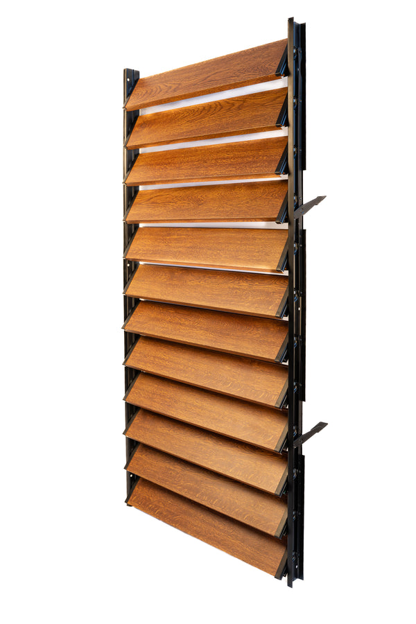 FLEX-WOOD® Terrasjalouziën - met aluminium lamellen - Set
