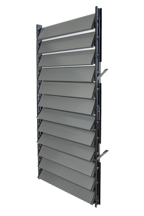 FLEX-WOOD® Terrassenrollläden - mit Aluminiumplanken - Set