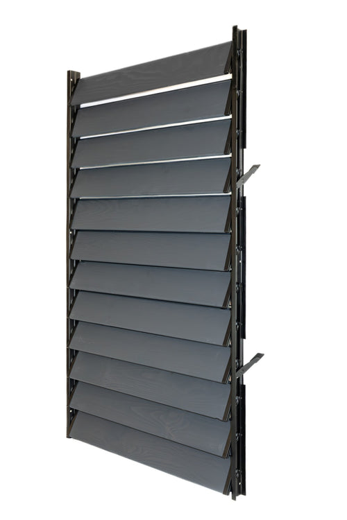 FLEX-WOOD Terrassen Jalousie - 120 cm - Satz