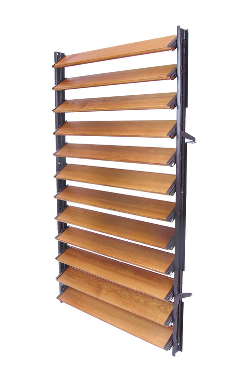 FLEX-WOOD Terrassen Jalousie - 120 cm - Satz