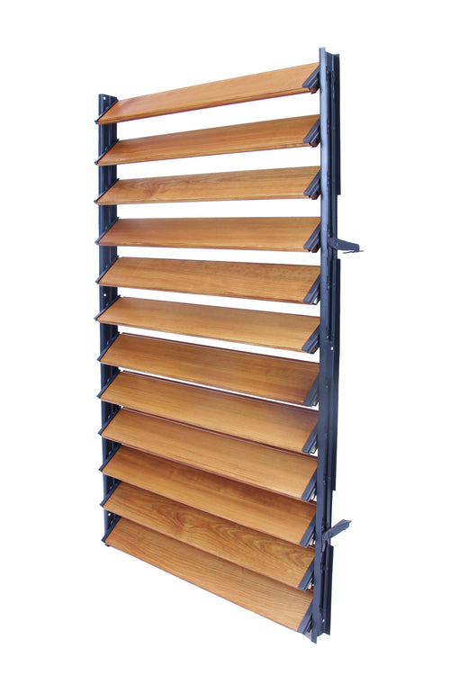 FLEX-WOOD Terrassen Jalousie - 120 cm - Satz