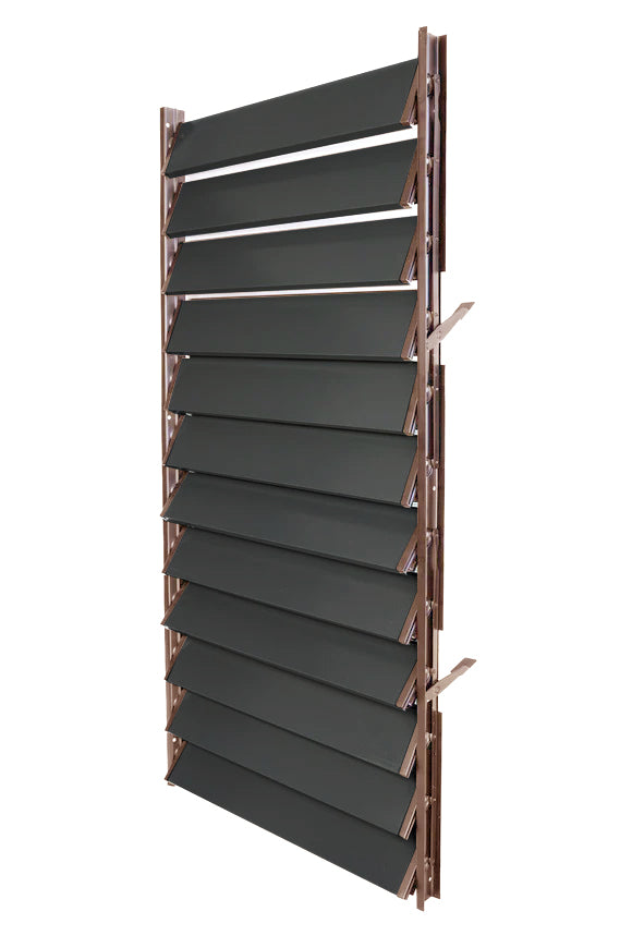 FLEX-WOOD® Terrassen Jalousie - Alu-Mechanismus & Alu-Lamellen Set