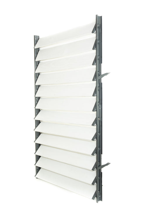 FLEX-WOOD® Terrassen Jalousie - Alu-Mechanismus & Alu-Lamellen Set